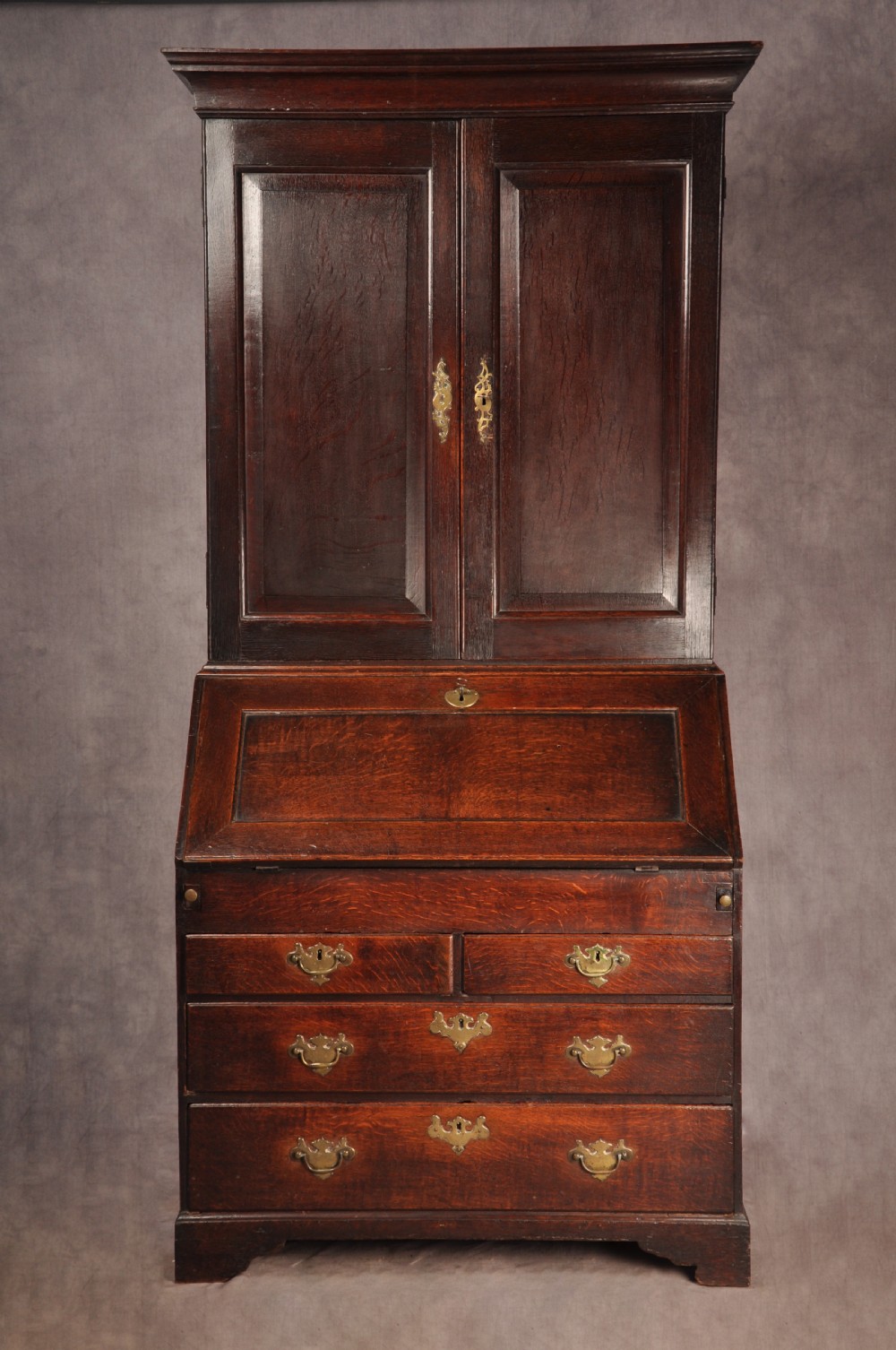 Early 18th Century Oak Bureau Bookcase