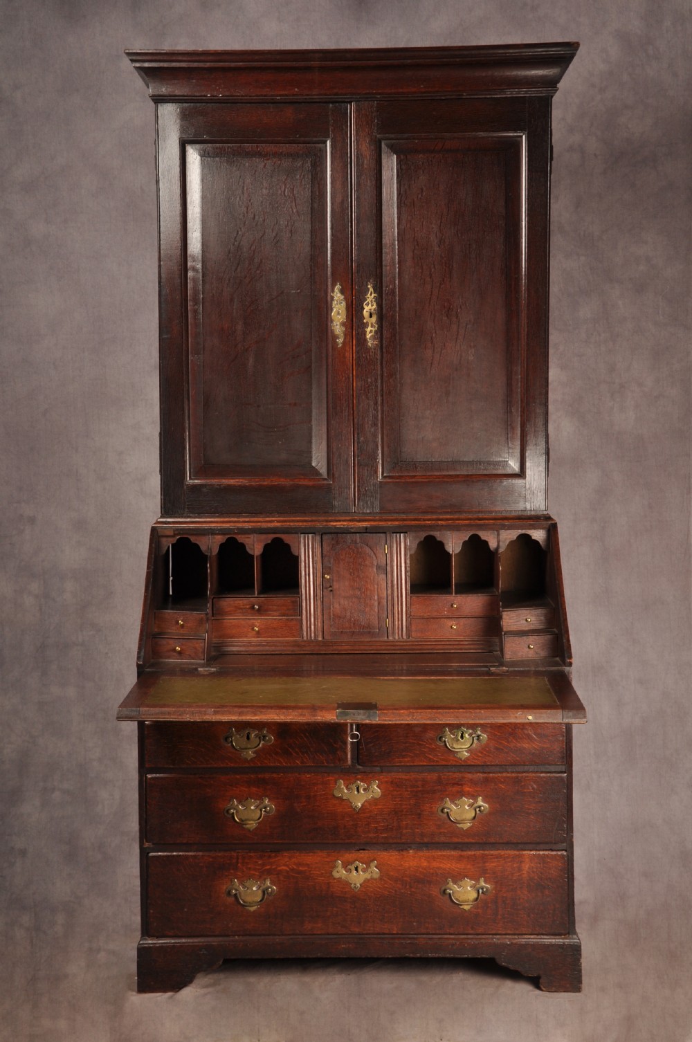 Early 18th Century Oak Bureau Bookcase View II