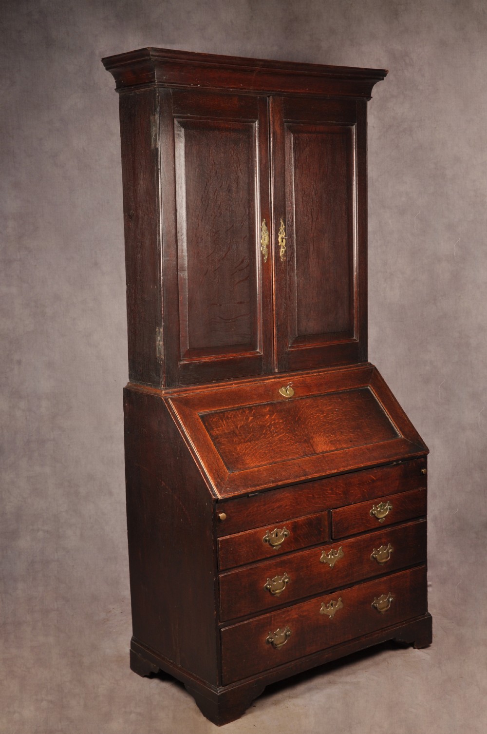 Early 18th Century Oak Bureau Bookcase View III