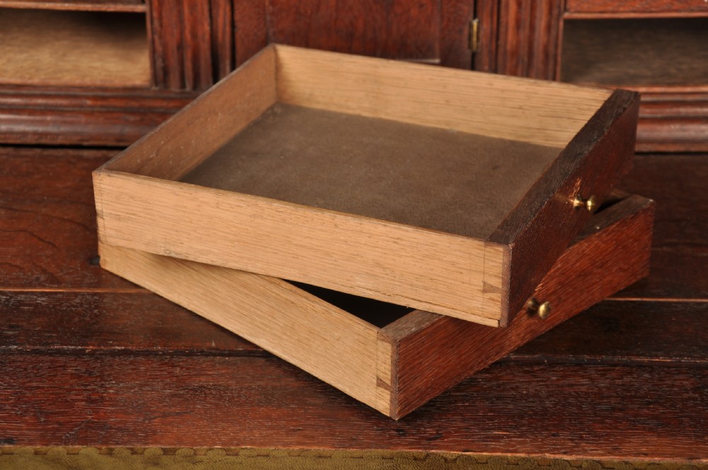 Early 18th Century Oak Bureau Bookcase View IX