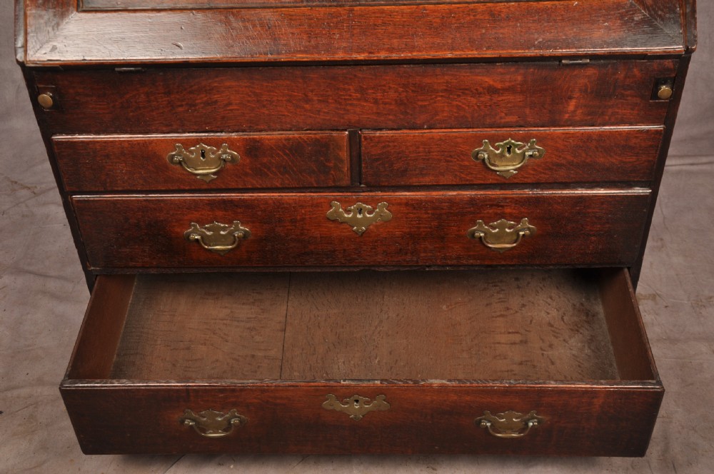 Early 18th Century Oak Bureau Bookcase View XXI