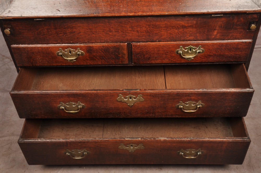 Early 18th Century Oak Bureau Bookcase View XXII