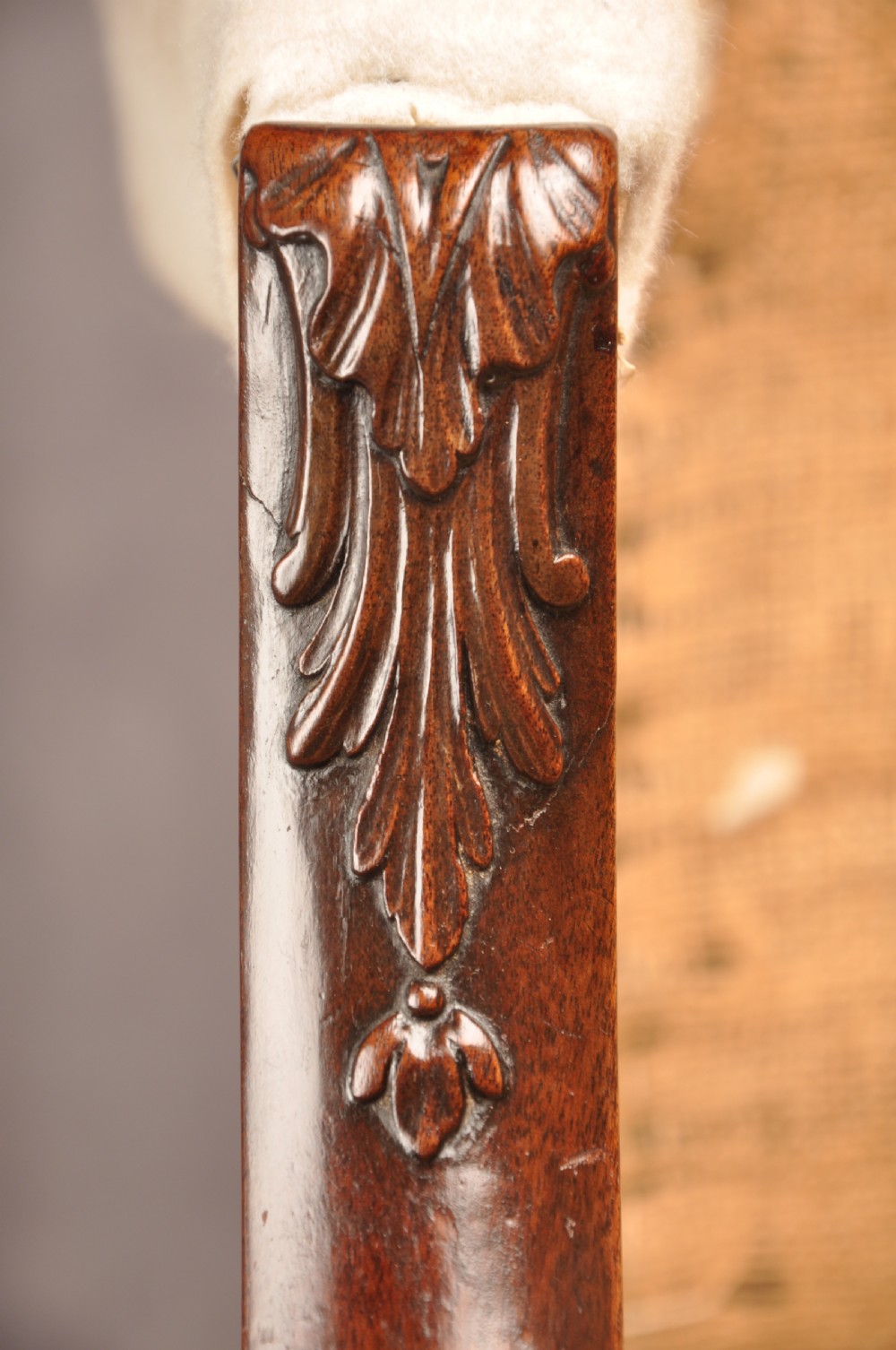 Fine 18th Century Chippendale Mahogany Gainsborough Armchair View VII