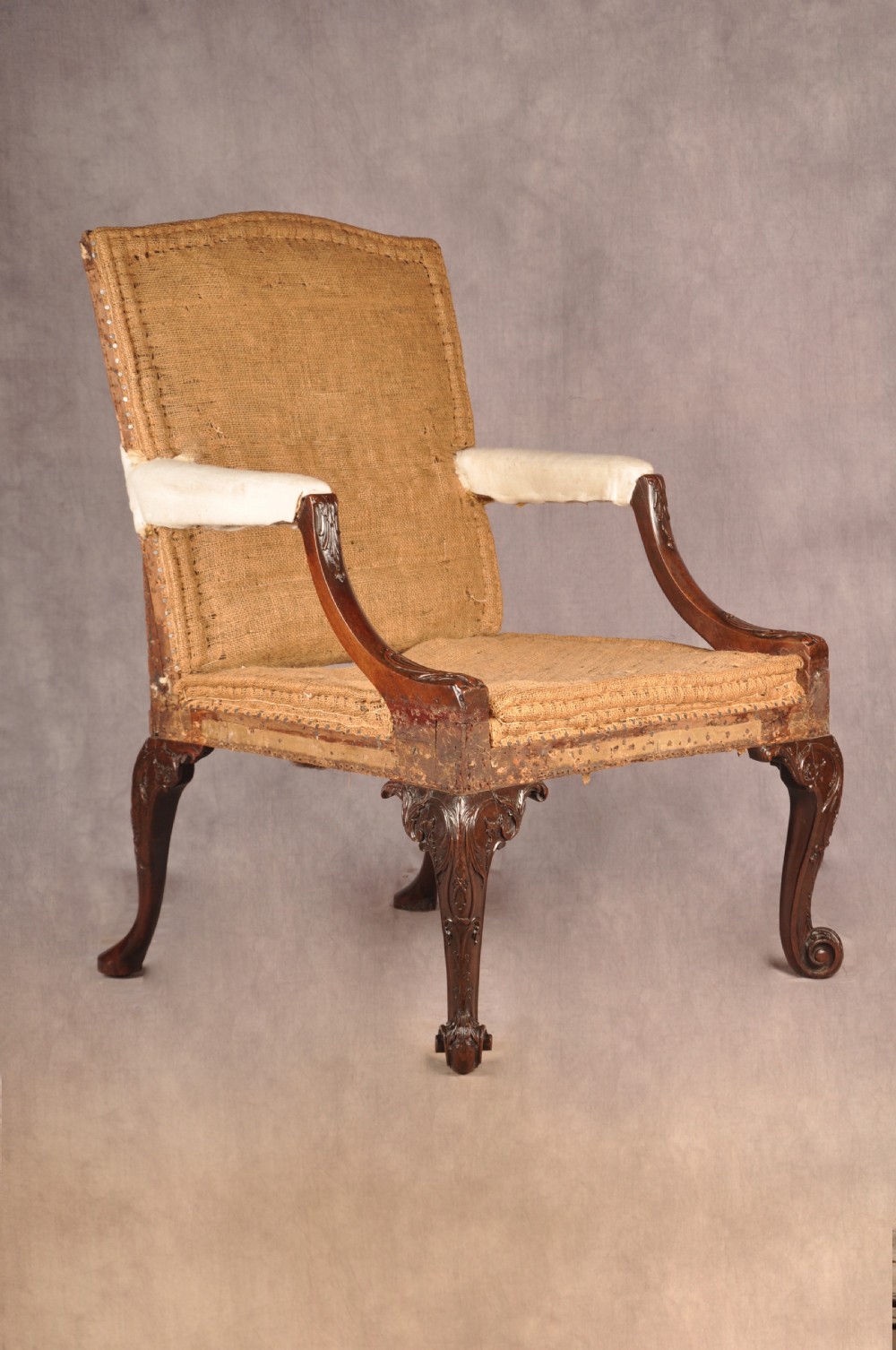 Fine 18th Century Chippendale Mahogany Gainsborough Armchair View XII