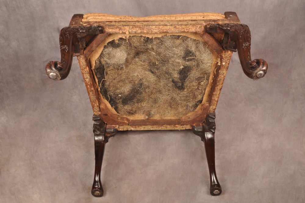 Fine 18th Century Chippendale Mahogany Gainsborough Armchair View XIV