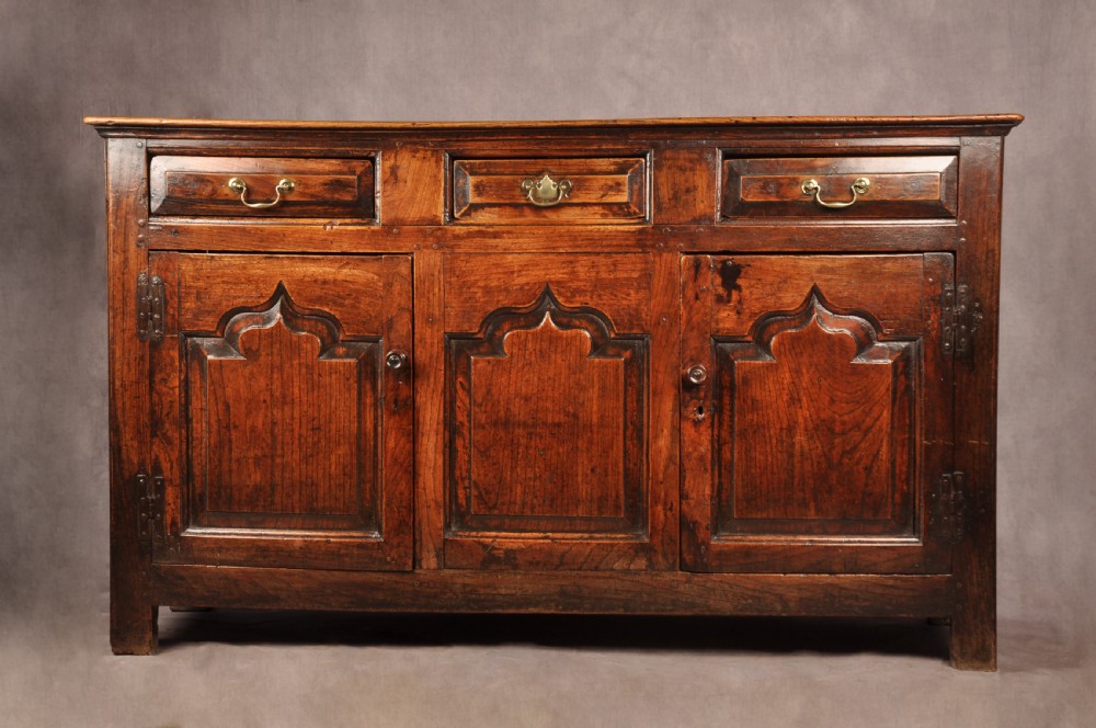 A rare mid 18th Century Welsh Elm Dresser Base