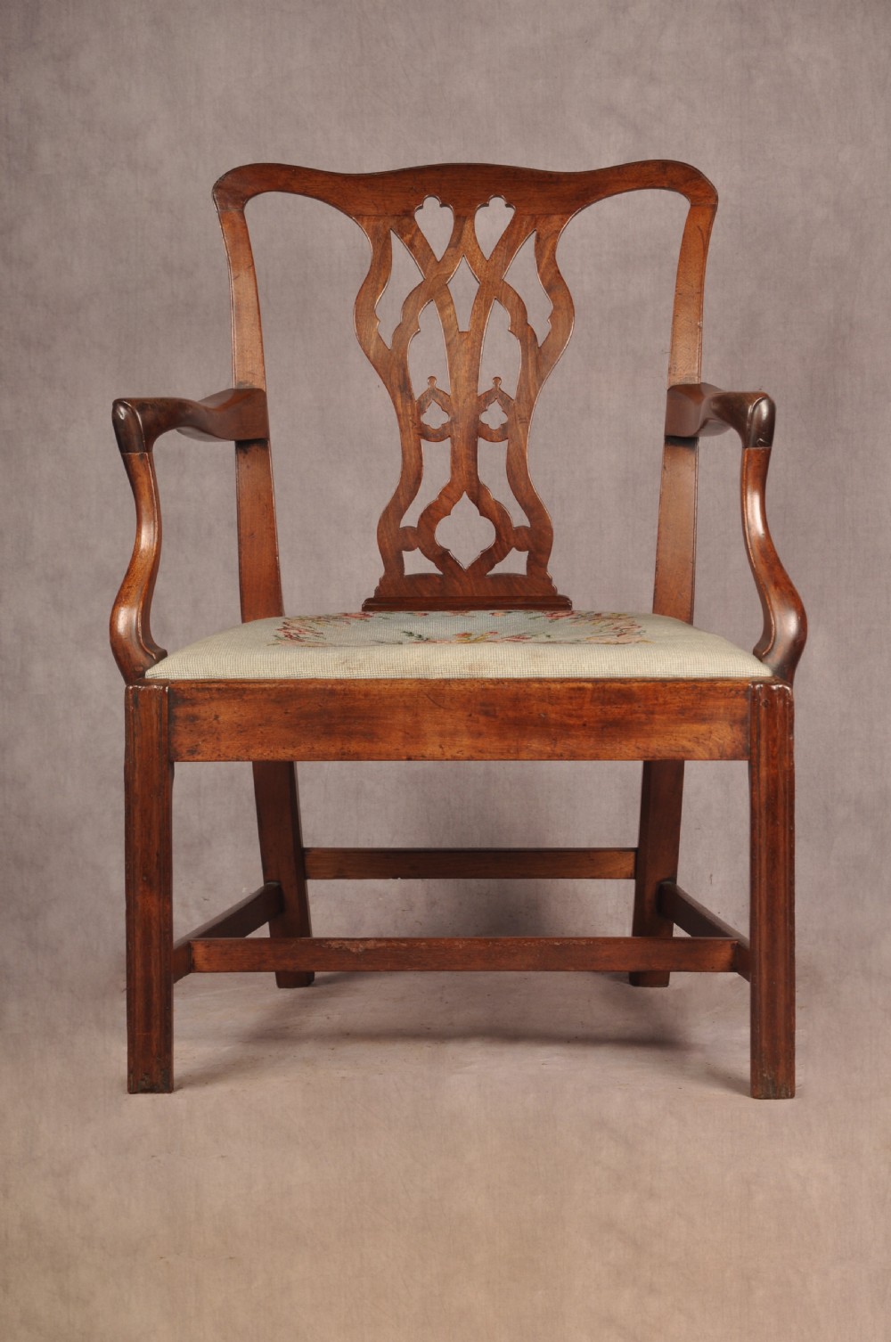 18th Century Mahogany Chippendale Armchair