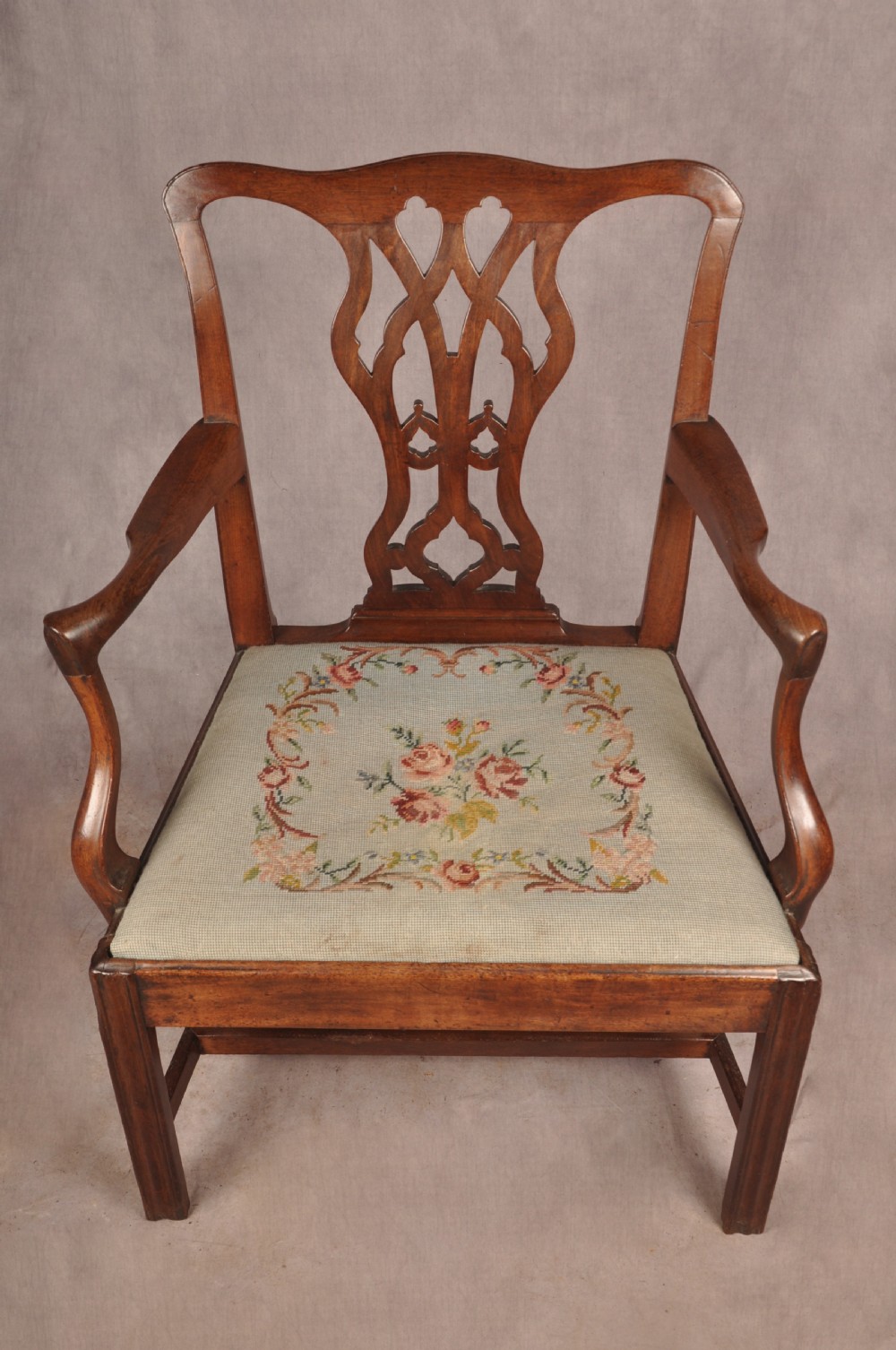 18th Century Mahogany Chippendale Armchair View II