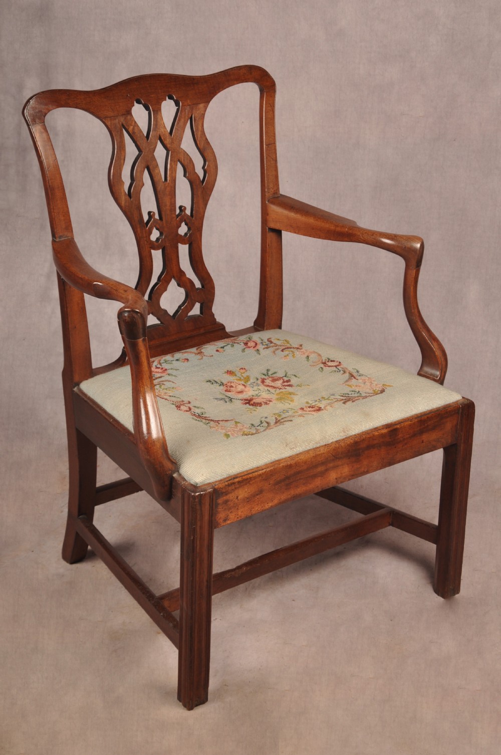 18th Century Mahogany Chippendale Armchair View IV