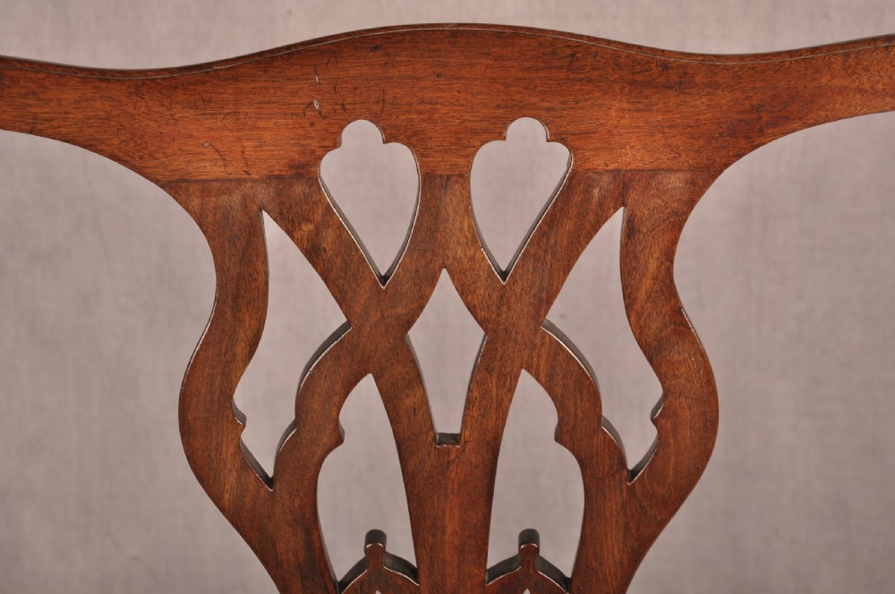 18th Century Mahogany Chippendale Armchair View X