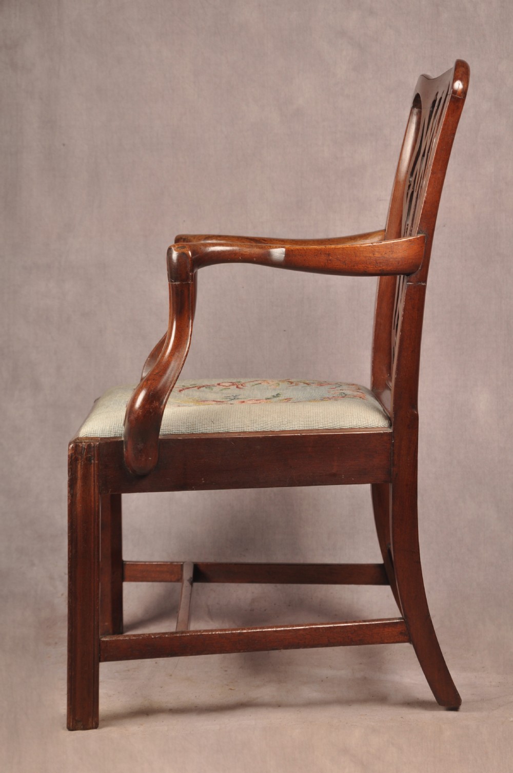18th Century Mahogany Chippendale Armchair View XII