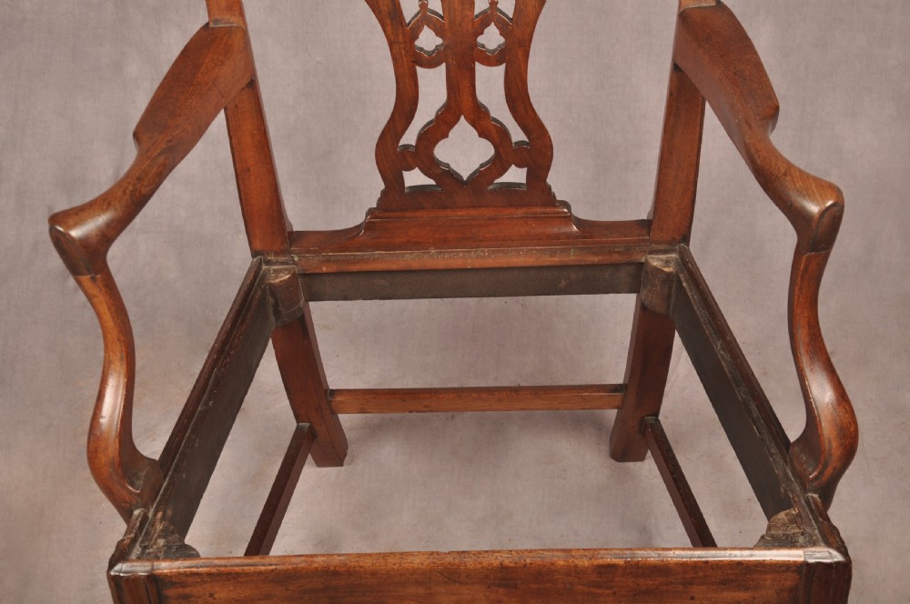 18th Century Mahogany Chippendale Armchair View XIII