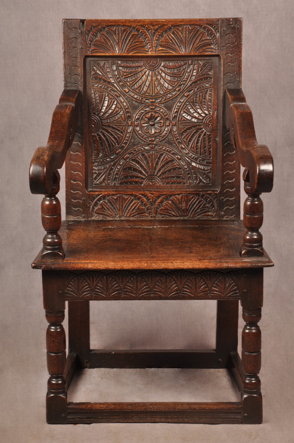 Early 17th Century Oak Wainscot Chair View III