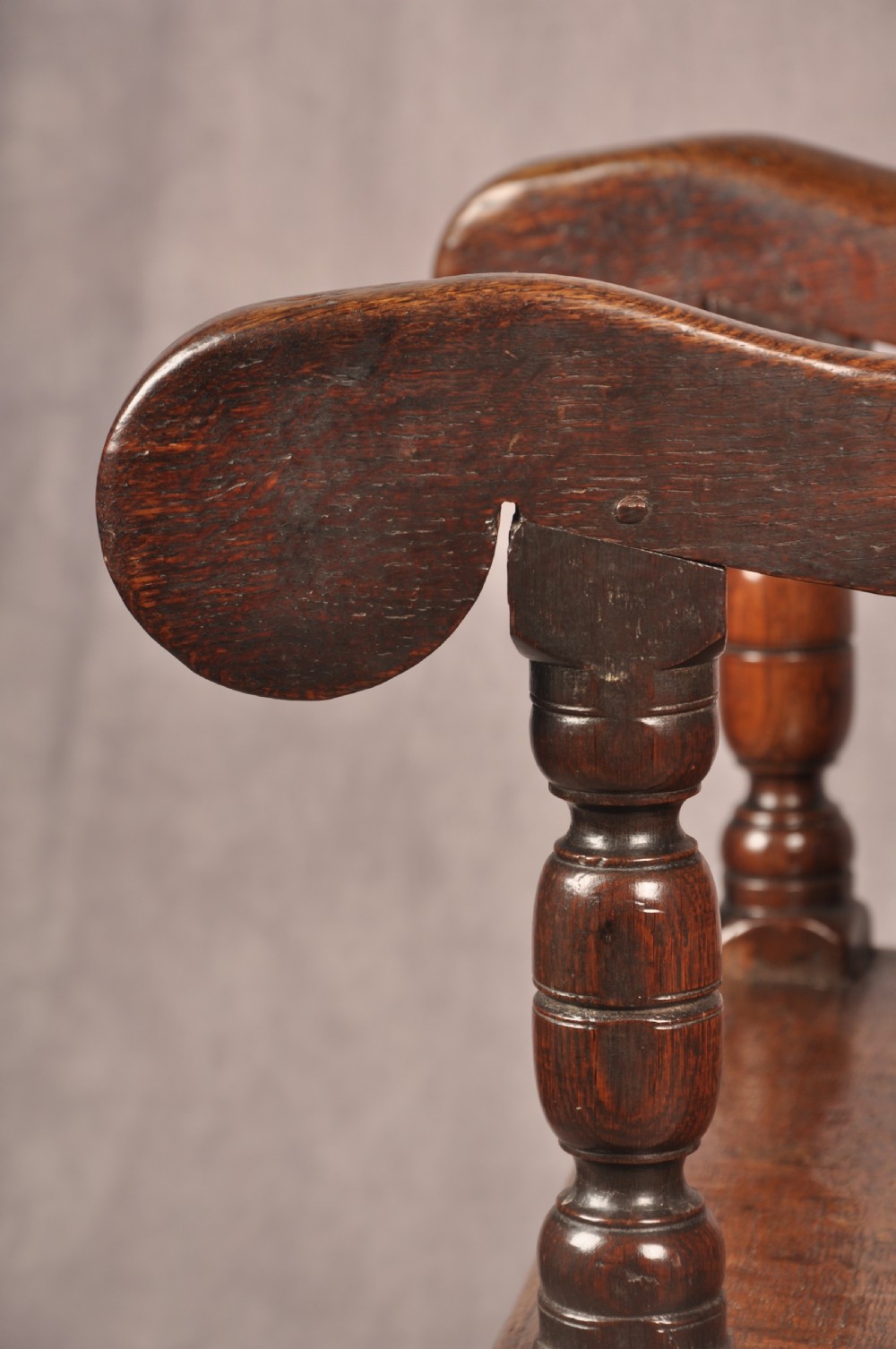 Early 17th Century Oak Wainscot Chair View X