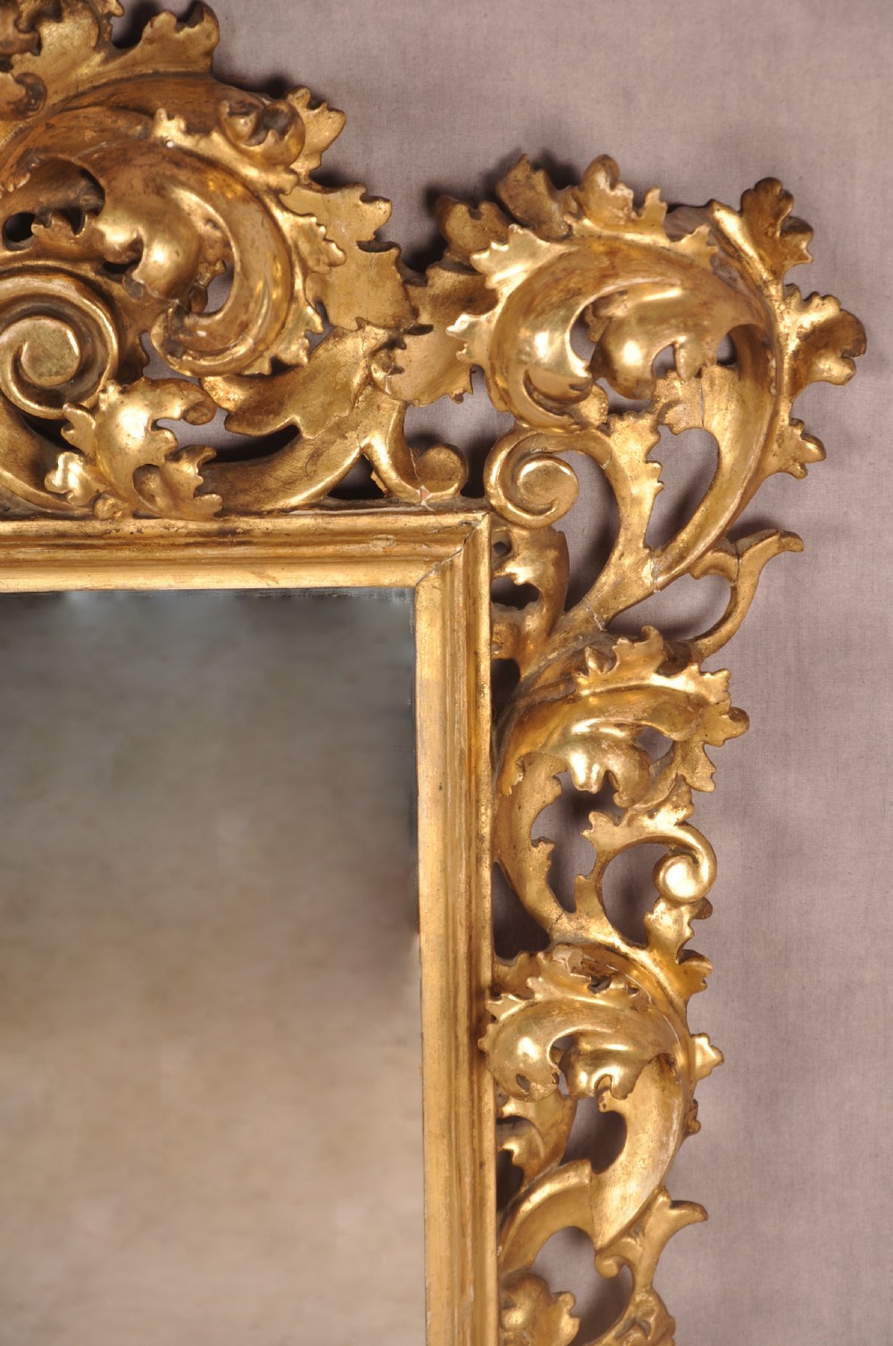 Fine 19th Century Florentine Mirror View VI