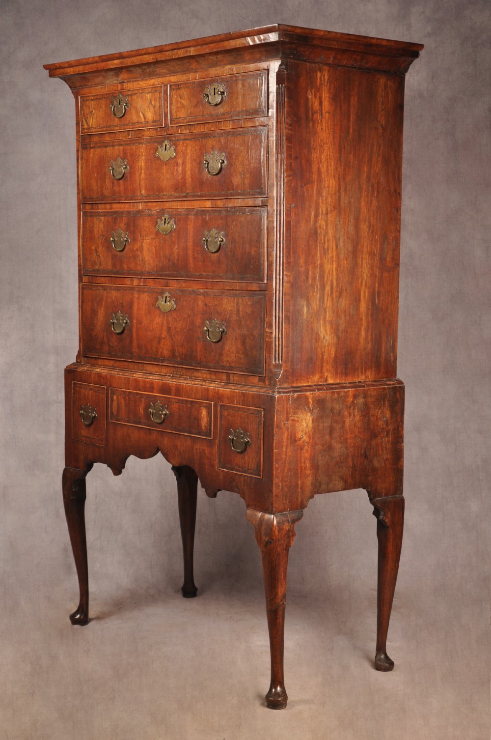 Exceptional Early 18th Century Walnut Chest On Stand  View II