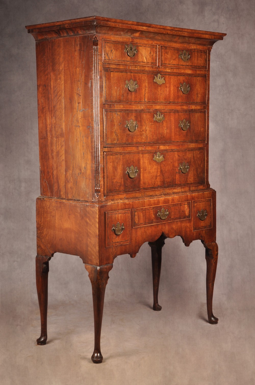 Exceptional Early 18th Century Walnut Chest On Stand  View III