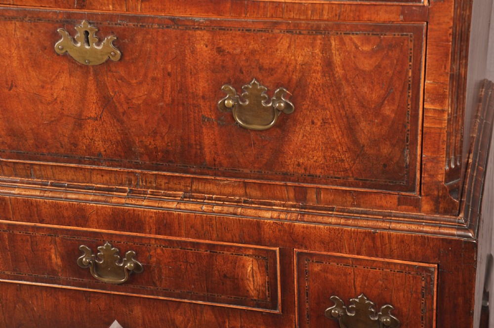 Exceptional Early 18th Century Walnut Chest On Stand  View VI