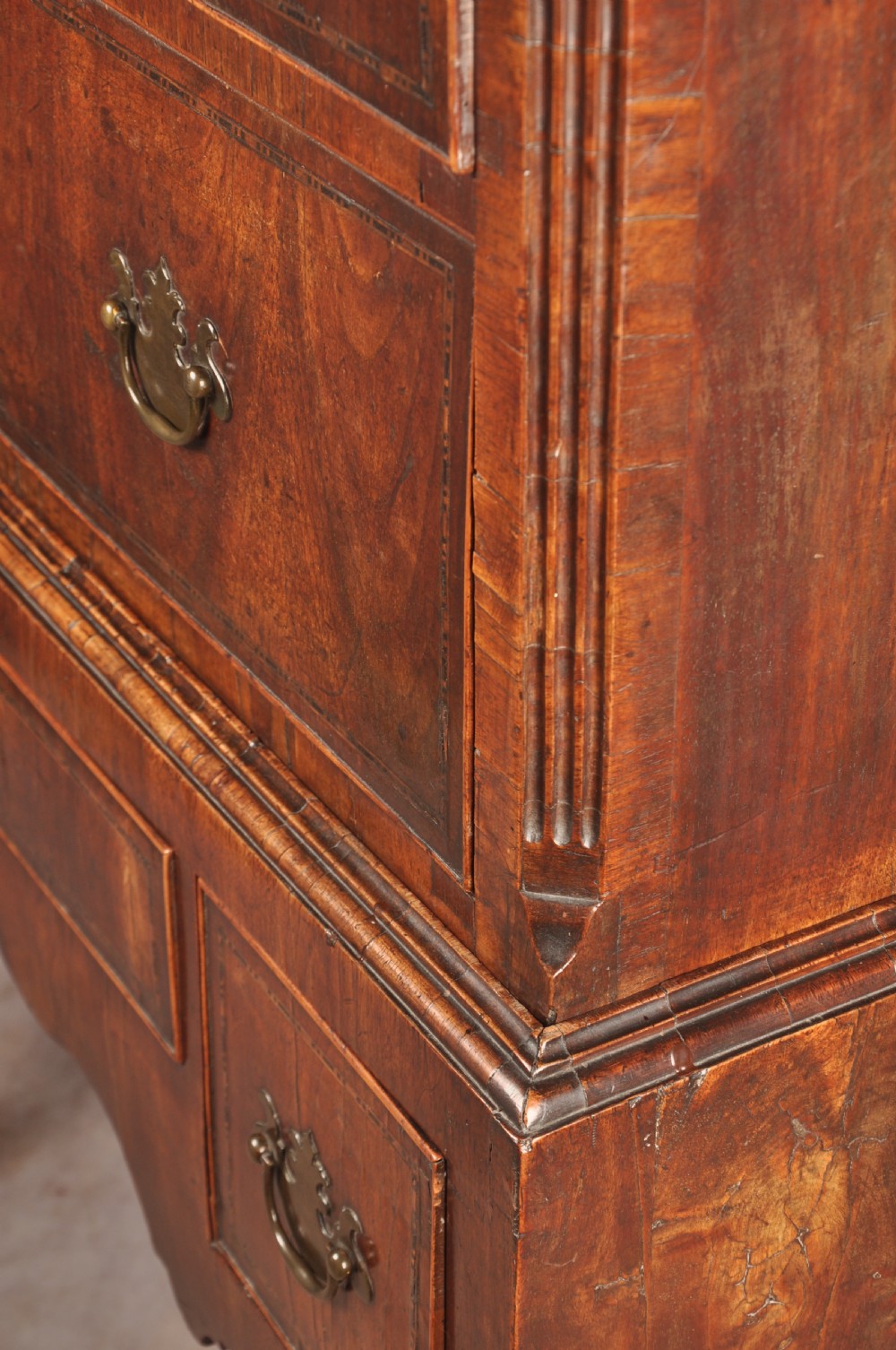 Exceptional Early 18th Century Walnut Chest On Stand  View IX