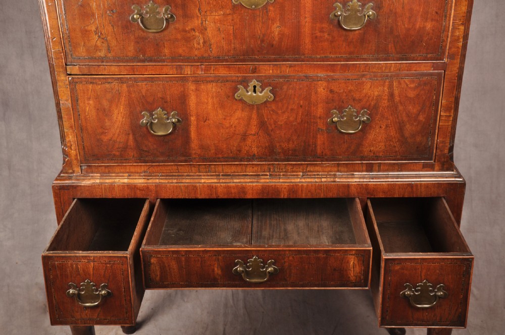 Exceptional Early 18th Century Walnut Chest On Stand  View X