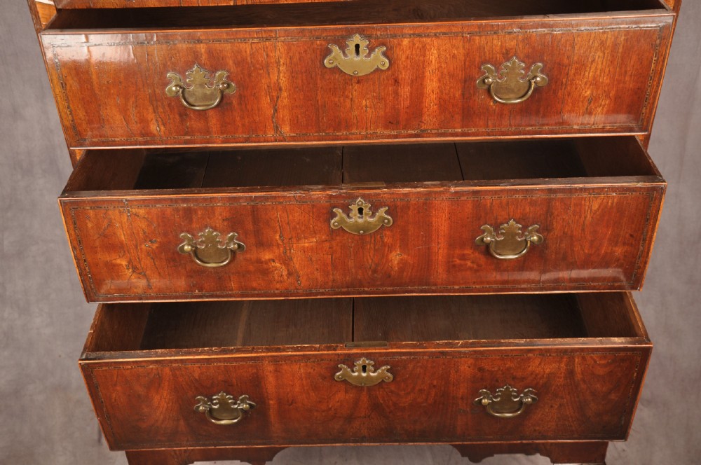 Exceptional Early 18th Century Walnut Chest On Stand  View XII