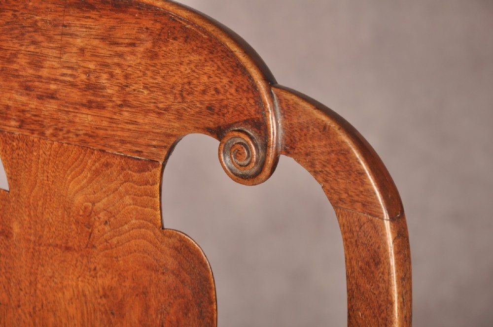 Fine George I Walnut Side chair  View X
