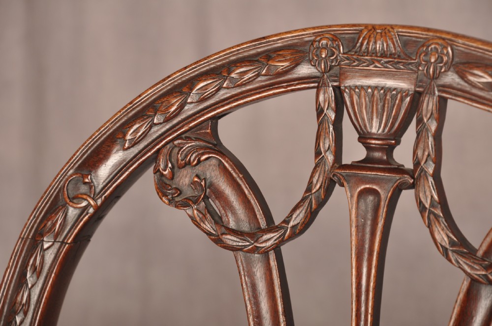 An Exceptional 18th Century Adam Mahogany Armchair View V