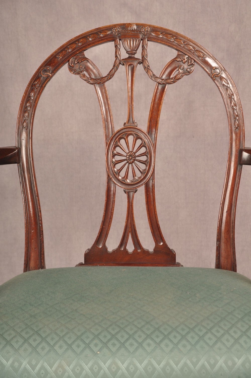 An Exceptional 18th Century Adam Mahogany Armchair View VI