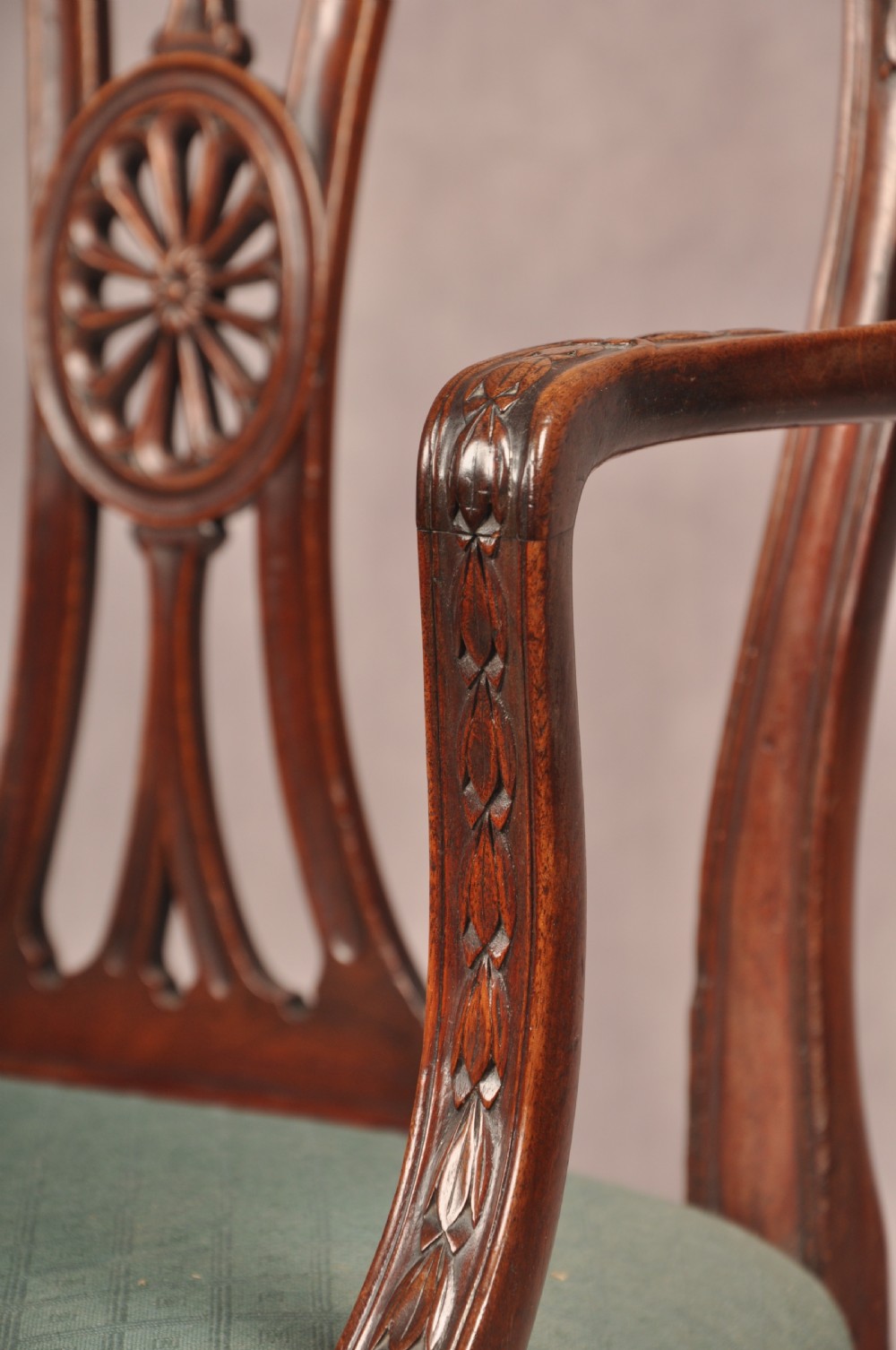 An Exceptional 18th Century Adam Mahogany Armchair View VIII