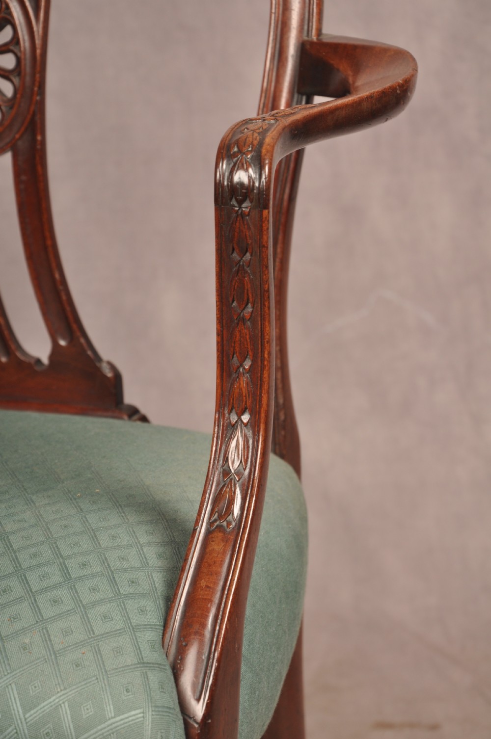 An Exceptional 18th Century Adam Mahogany Armchair View IX