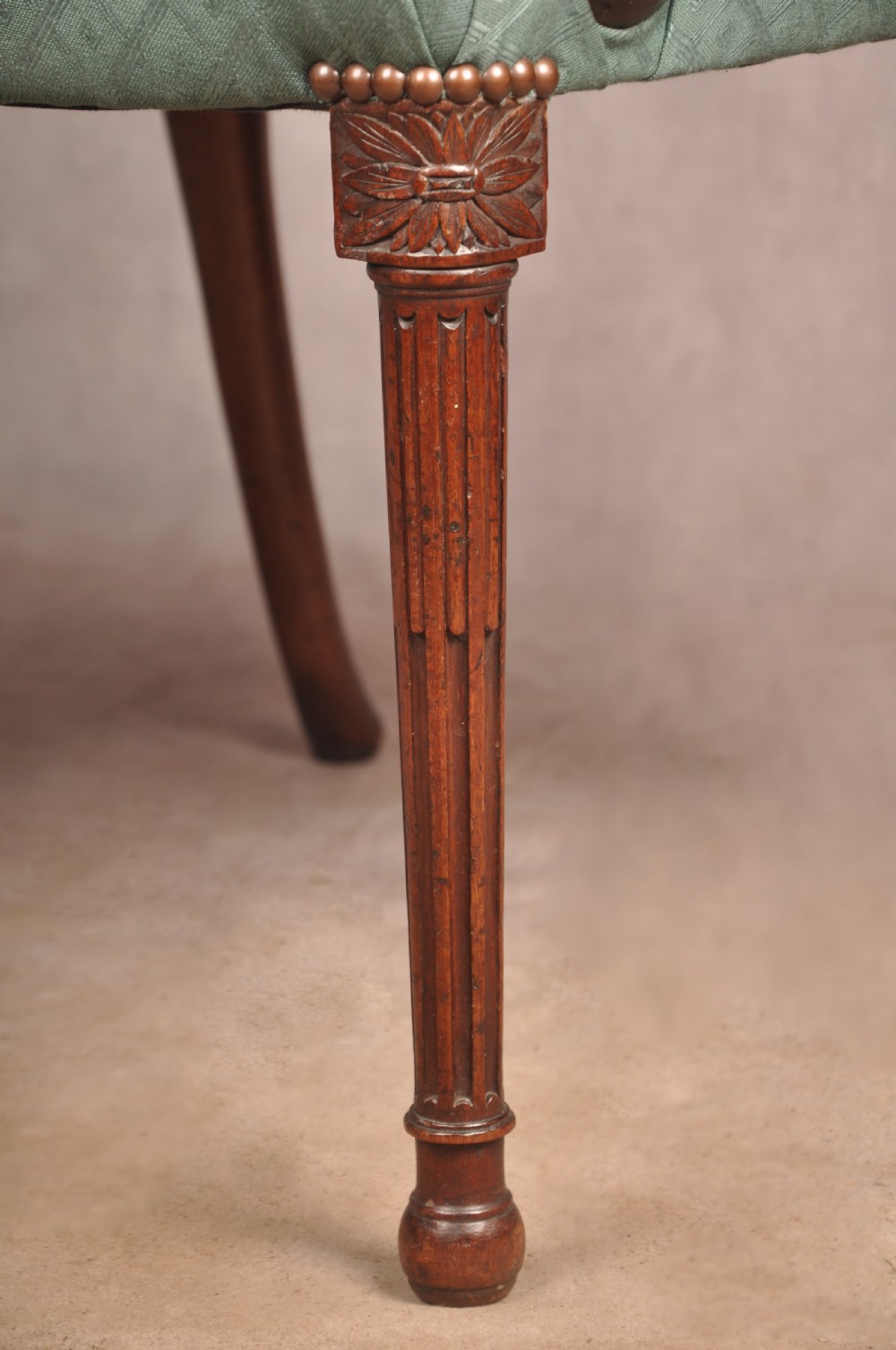 An Exceptional 18th Century Adam Mahogany Armchair View XII