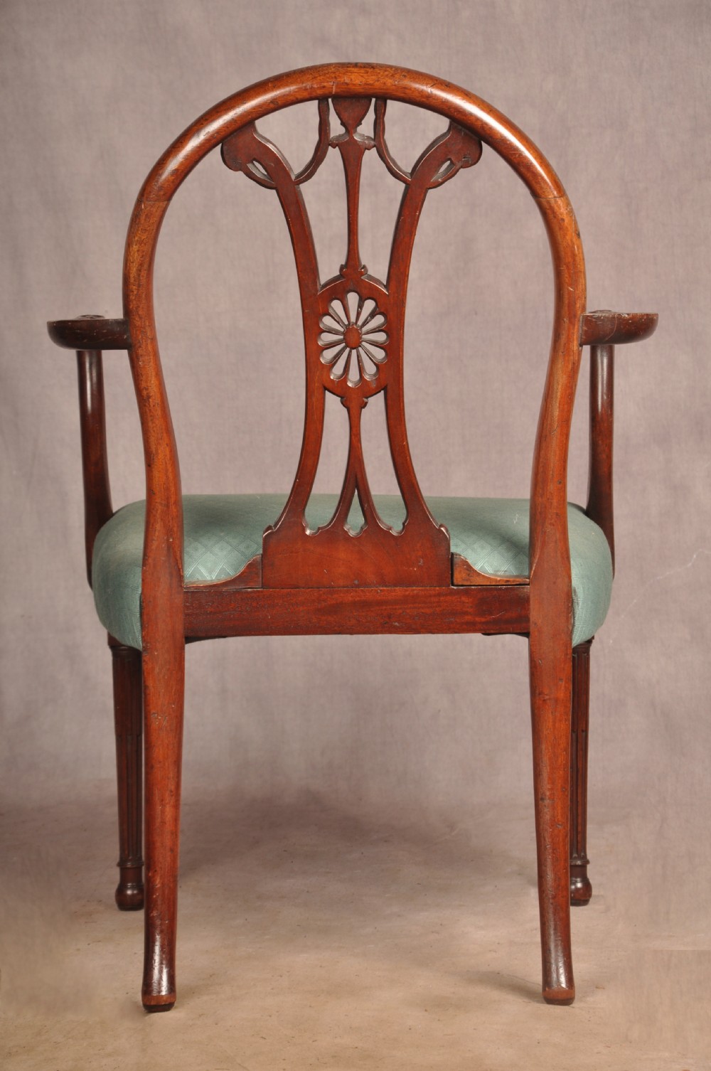 An Exceptional 18th Century Adam Mahogany Armchair View XVII