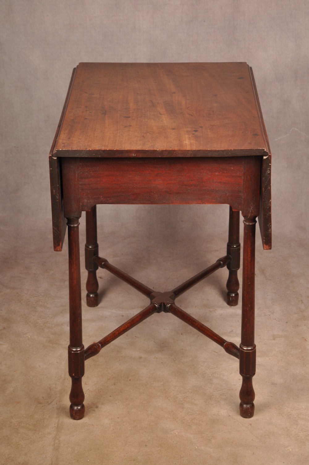 Beautiful Small 18th Century Mahogany Pembroke Table View IX