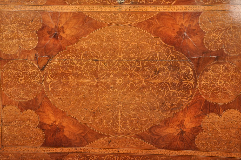 Important 17th Century Arabesque/Seaweed Marquetry Escritoire On Stand  View VI