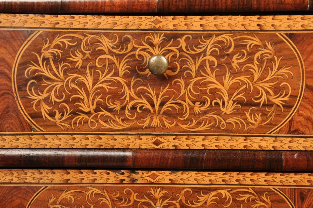 Important 17th Century Arabesque/Seaweed Marquetry Escritoire On Stand  View XV