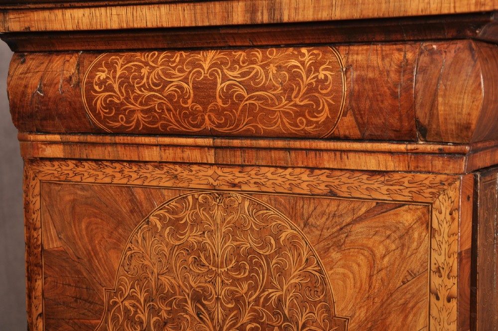 Important 17th Century Arabesque/Seaweed Marquetry Escritoire On Stand  View XXII