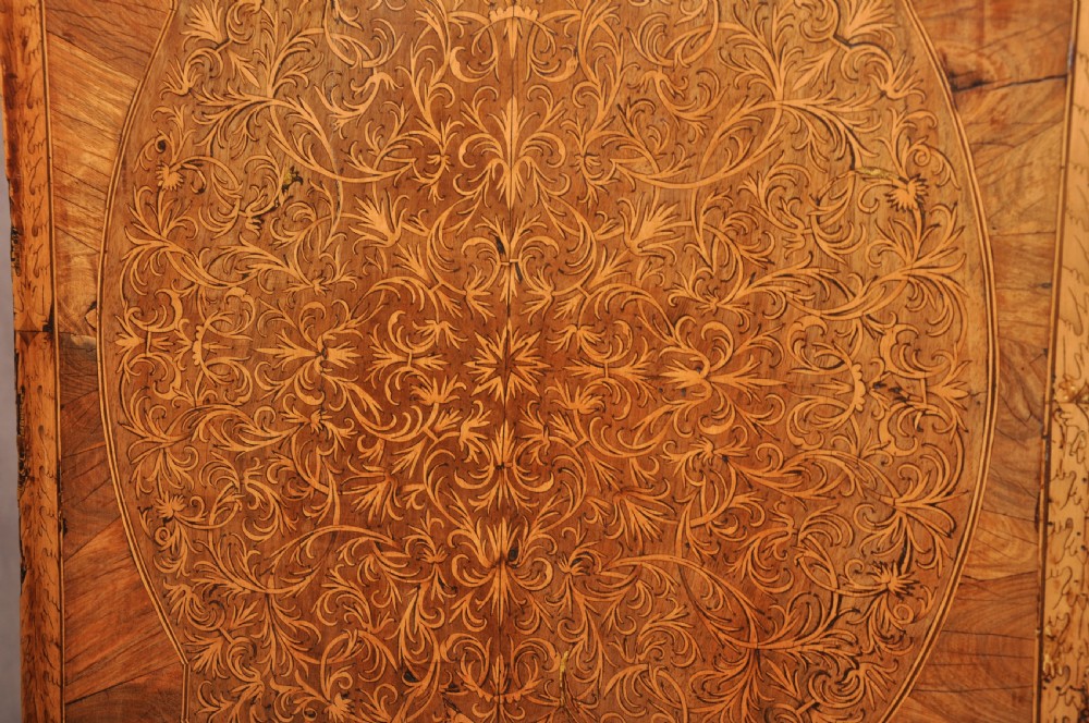 Important 17th Century Arabesque/Seaweed Marquetry Escritoire On Stand  View XXIII