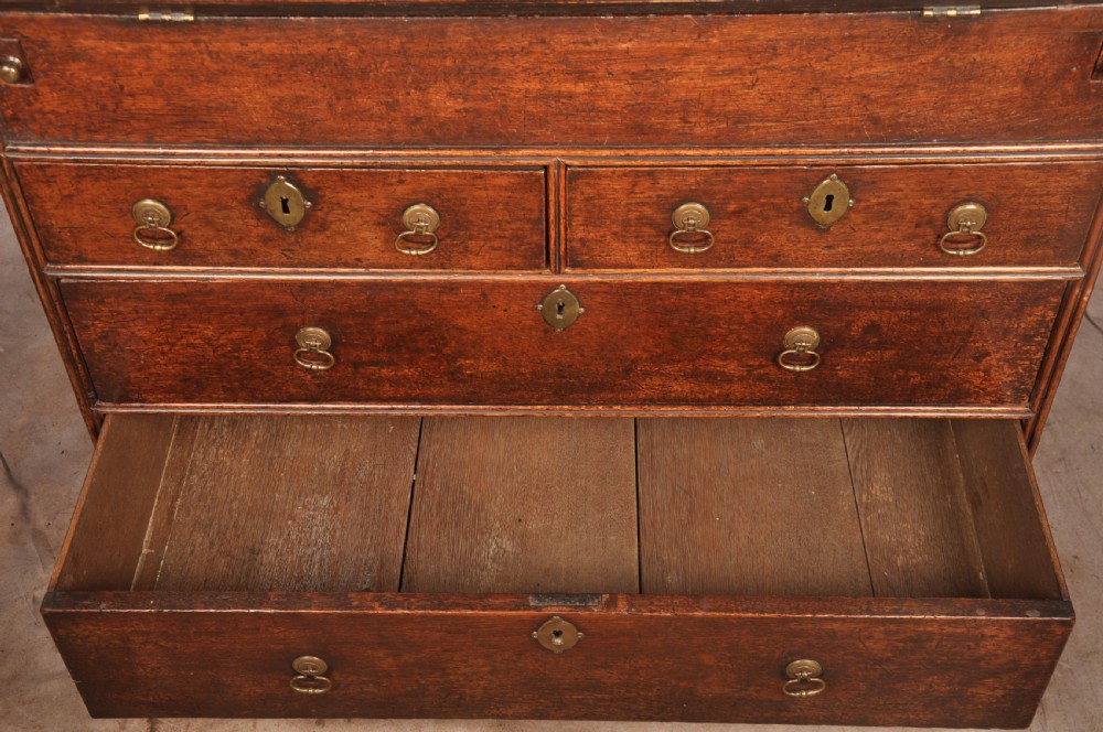 Queen Anne Oak Bureau View XI