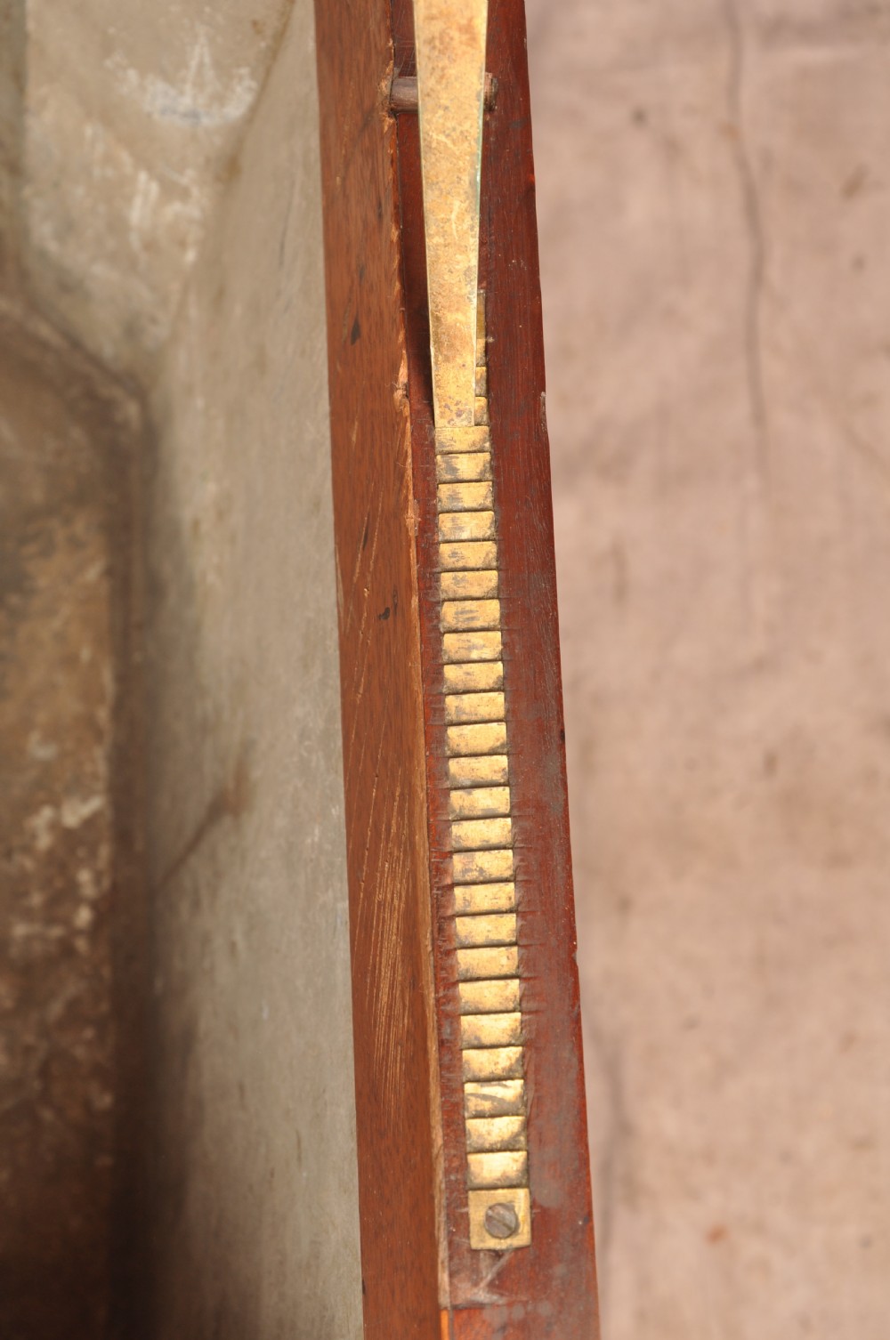 A Regency flame mahogany sarcophagus-shaped wine cooler featuring a hinged stepped lid, reeded corners, and carved paw feet. View XIII
