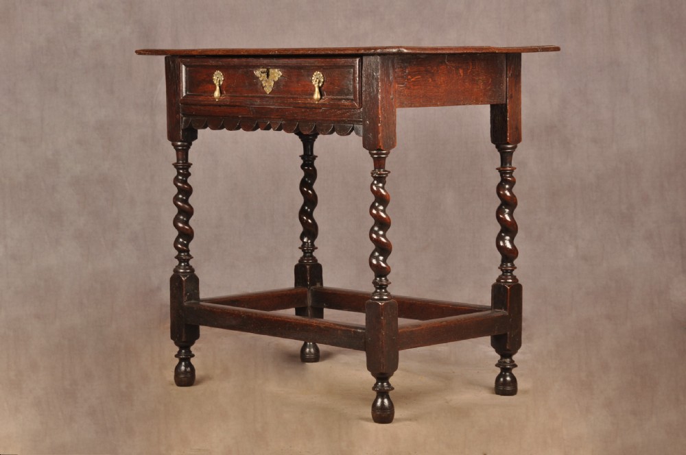 Small 17th Century Oak Side Table