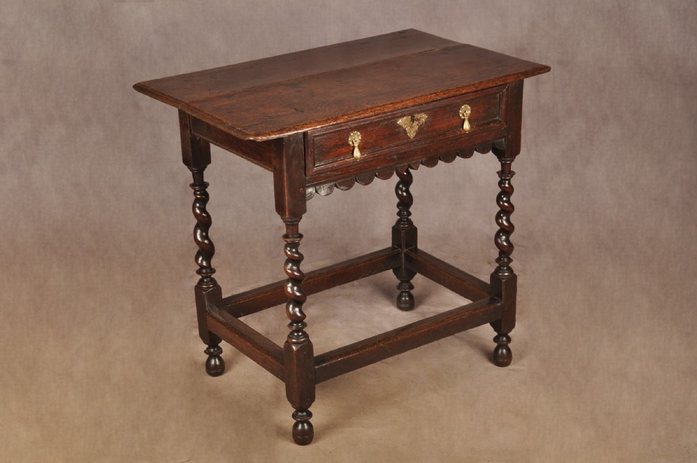 Small 17th Century Oak Side Table View II