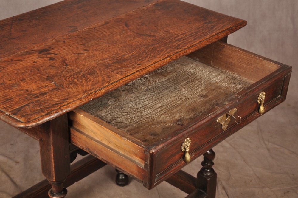 Small 17th Century Oak Side Table View V
