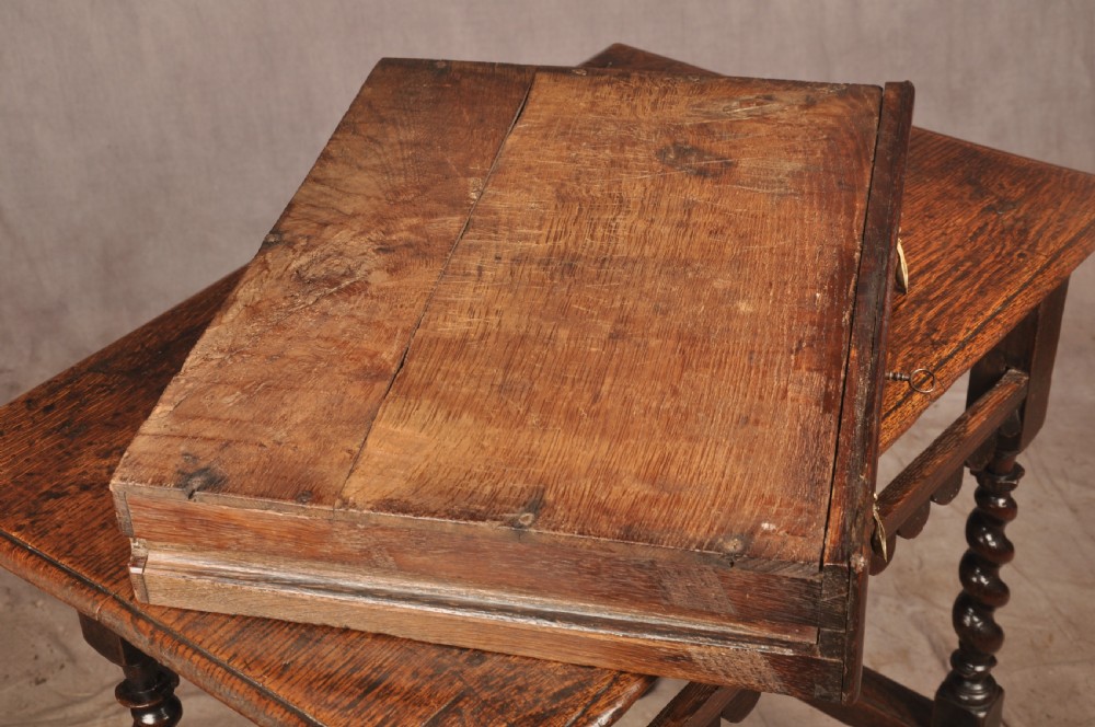 Small 17th Century Oak Side Table View VI