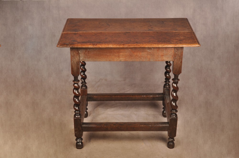 Small 17th Century Oak Side Table View XVI