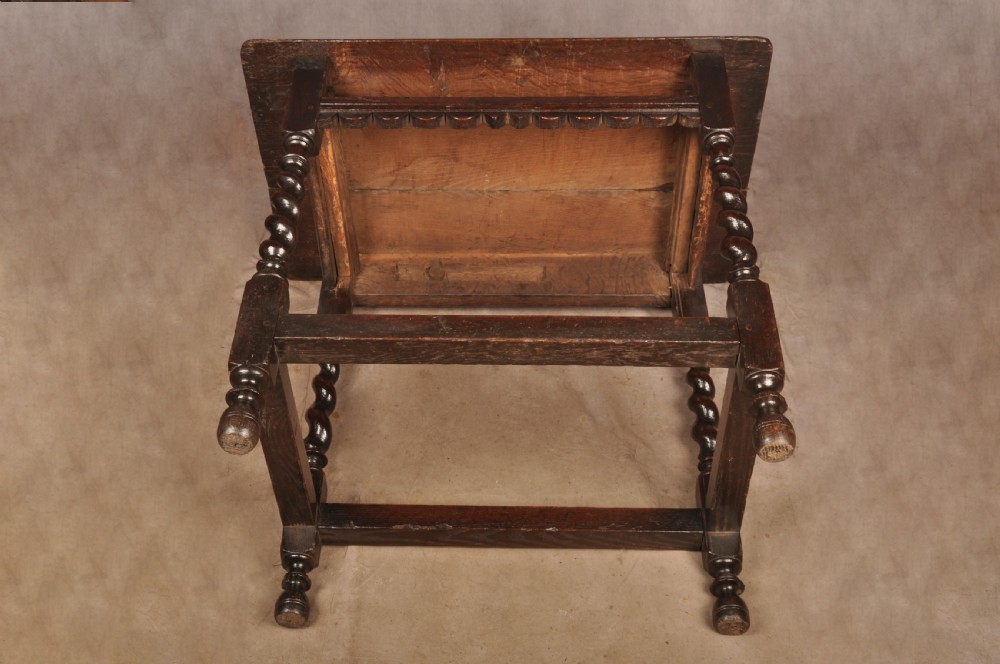 Small 17th Century Oak Side Table View XVII