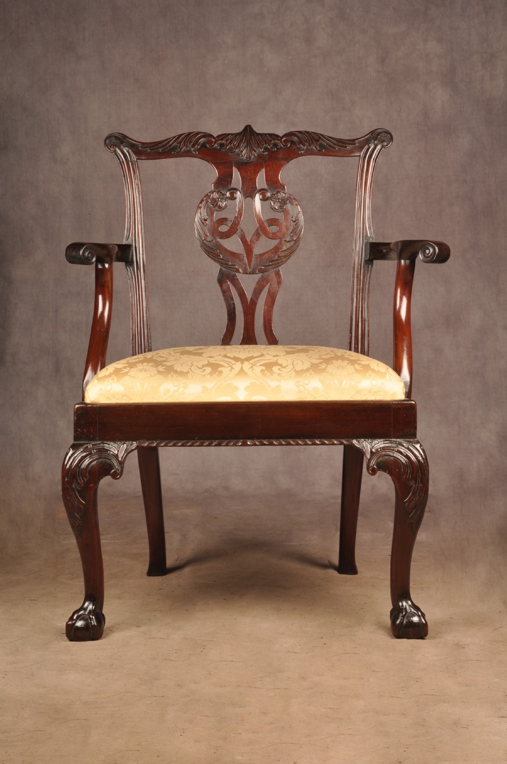 Fine George II Mahogany Armchair