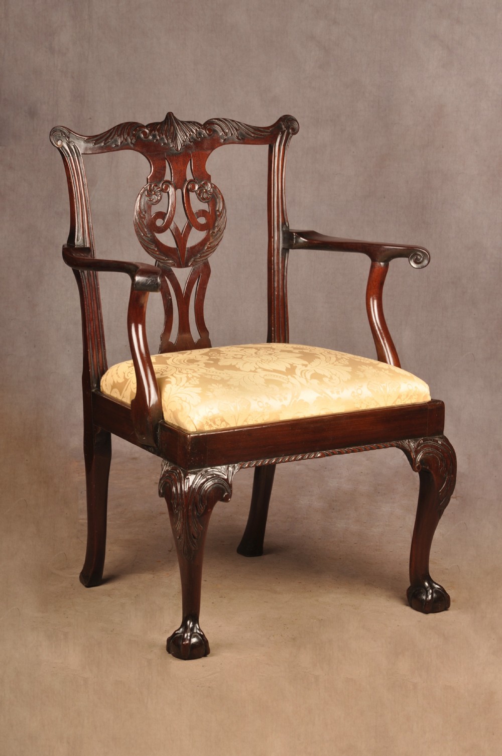 Fine George II Mahogany Armchair View II