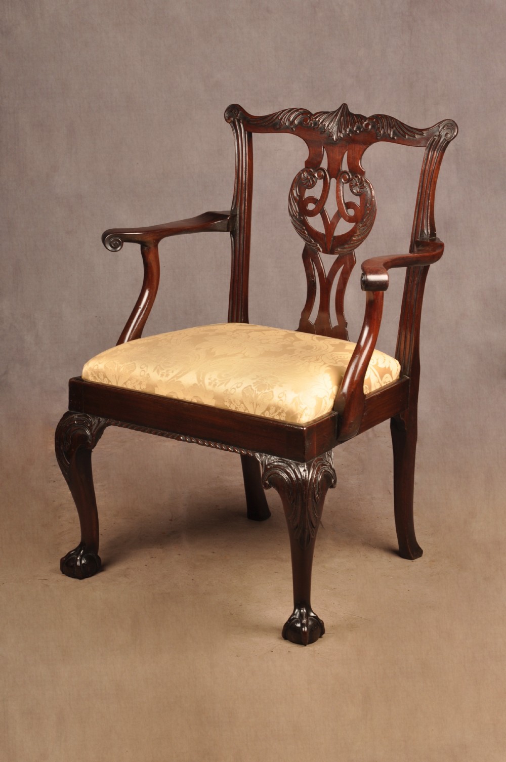 Fine George II Mahogany Armchair View III