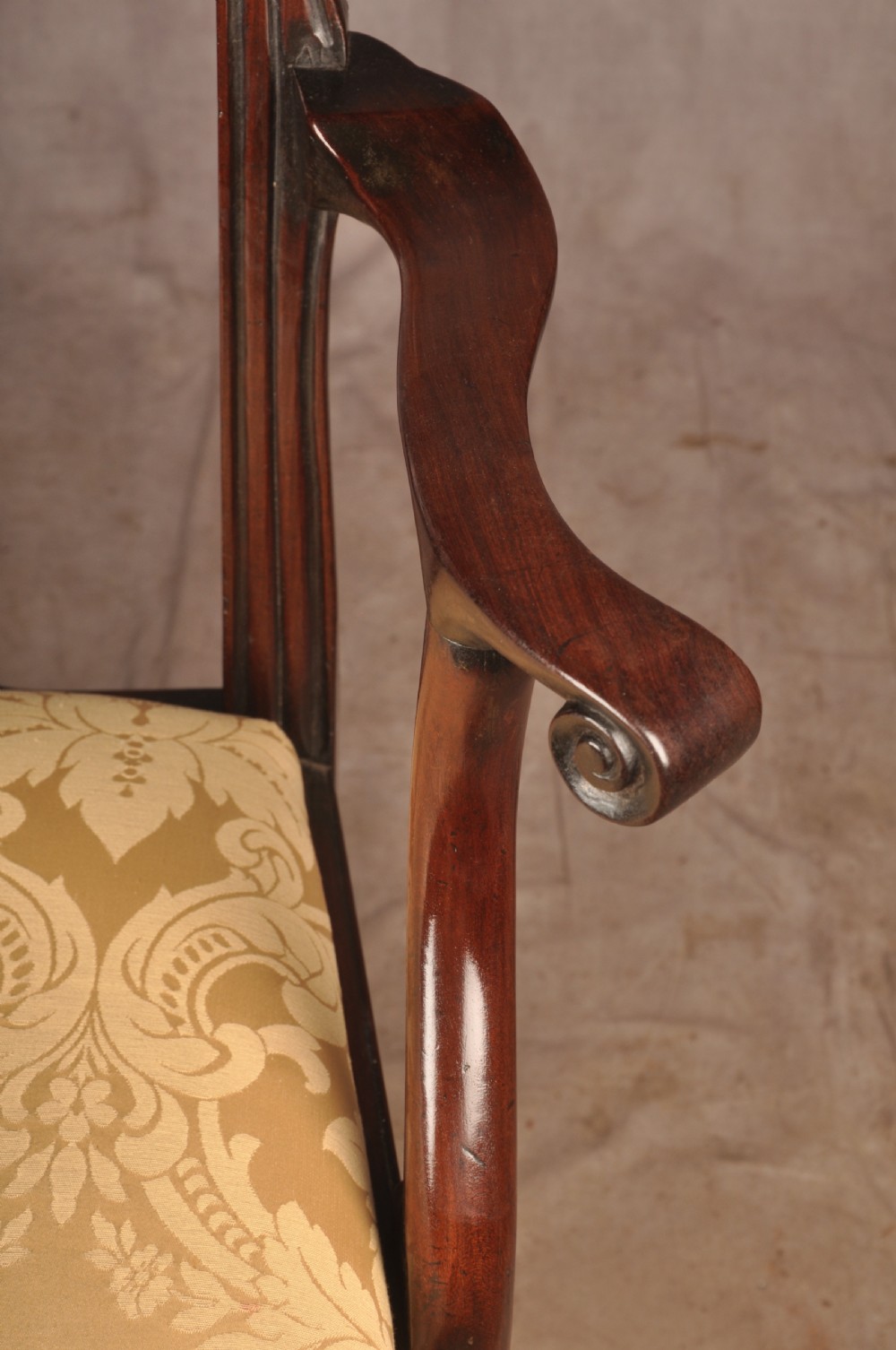 Fine George II Mahogany Armchair View VIII