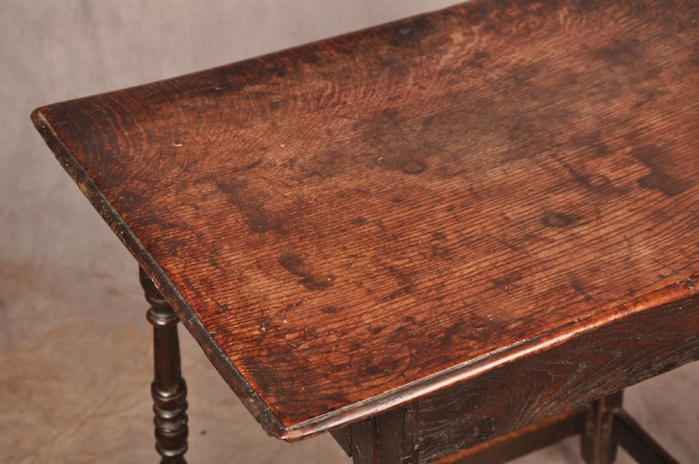 Rare 17th Century Oak Centre Table View VII